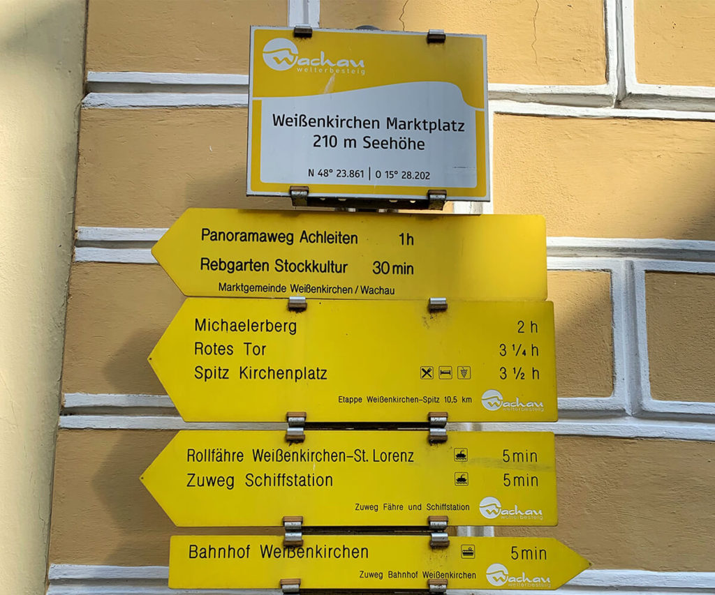 Welterbesteig_Wachau_Beschilderung