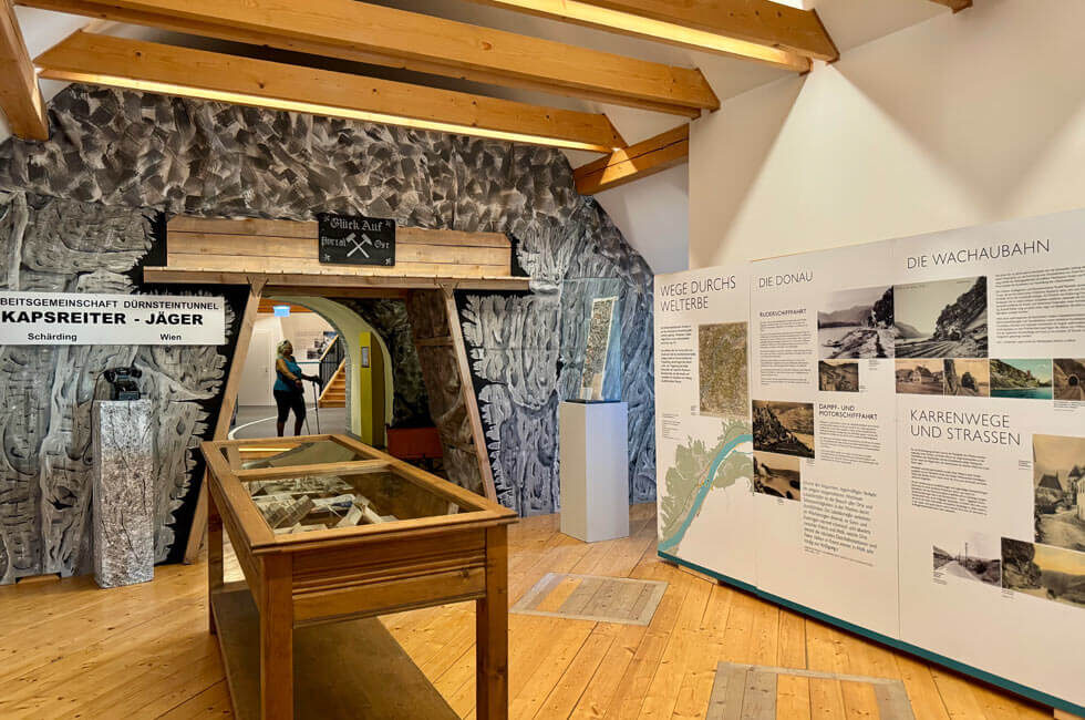 Einblick in das Wachaumuseum in Weißenkirchen.