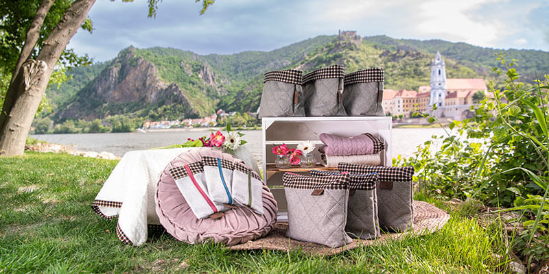 Hochwertige Taschen mit Wachauer Kalmuck.